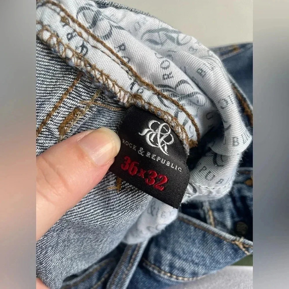 Men's Rock & Republic Relaxed Jeans Size 36x32 0053‎ - Picture 8 of 12